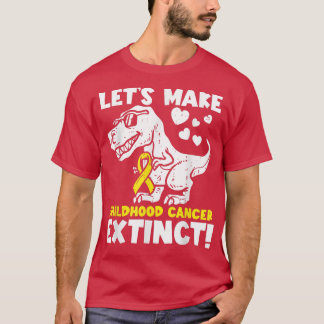 Lass macht Krebs im Kindesalter ausgestorben Dinos T-Shirt