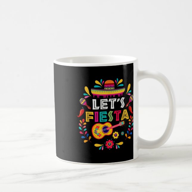 Lass mexikanisches Fiesta Cinco De Mayo Party farb Kaffeetasse (Rechts)