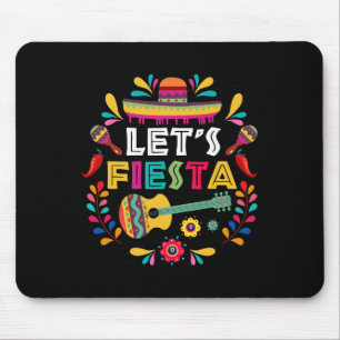 Lass mexikanisches Fiesta Cinco De Mayo Party farb Mousepad