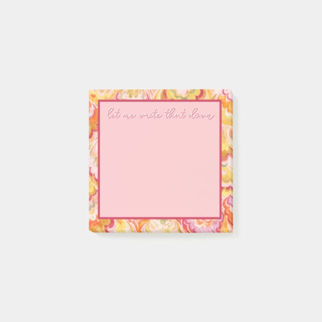 Lass mich das aufschreiben Post-It Notizen (Vorderseite)