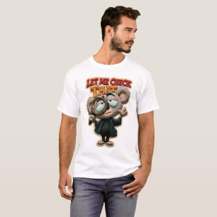 Lass mich das lustige Koala- Stickpatch überprüfen T-Shirt