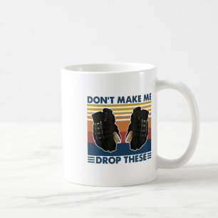 Lass mich diese Vintage-Hockey nicht fallen Kaffeetasse