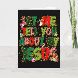 Lass mich dir von meinem Jesus-Shirt erzählen Chri Karte