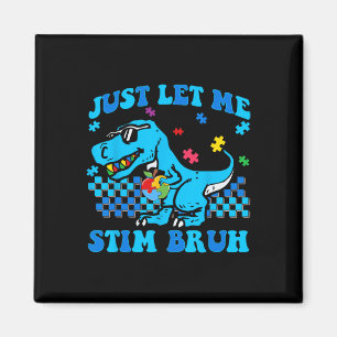 Lass mich einfach stimmen Bro Autismus-Bewusstsein Magnet