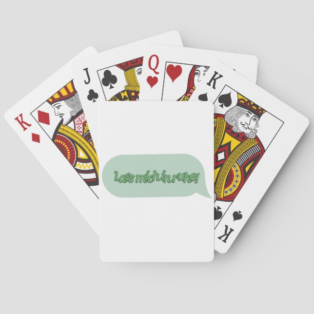 Lass mich in Ruhe! Spielkarten (Rückseite)
