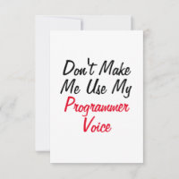 Lass mich meine Programmiererstimme nicht benutzen