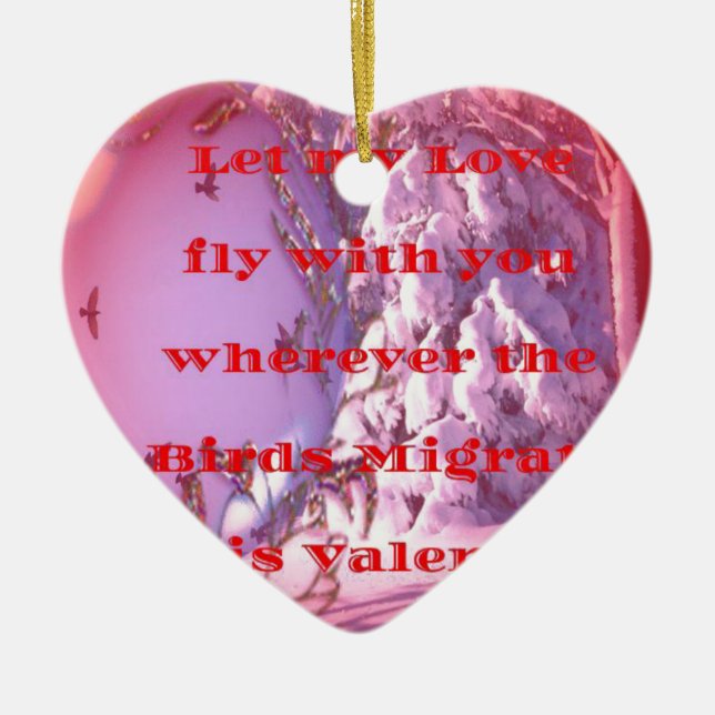 Lass mich mit dir zu valentine.png keramik ornament (Vorne)