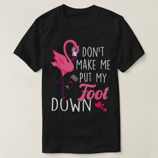 Lass mich nicht den rosafarbenen Flamingo-Sommer n T-Shirt (Design vorne)