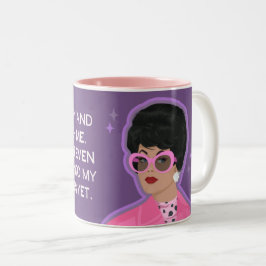 Lass mich nicht in meine Reserven eintauchen! Zweifarbige Tasse