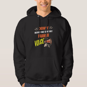 Lass mich nicht mein Bauer Voice Bauer Sprichwort  Hoodie
