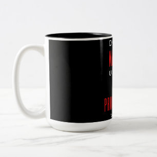 Lass mich nicht meine Krankenpfleger-Stimme benutz Zweifarbige Tasse