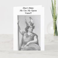 Lass mich nicht meine Opernstimme benutzen