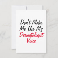 Lass mich nicht meine Stimme des Dermatologen benu
