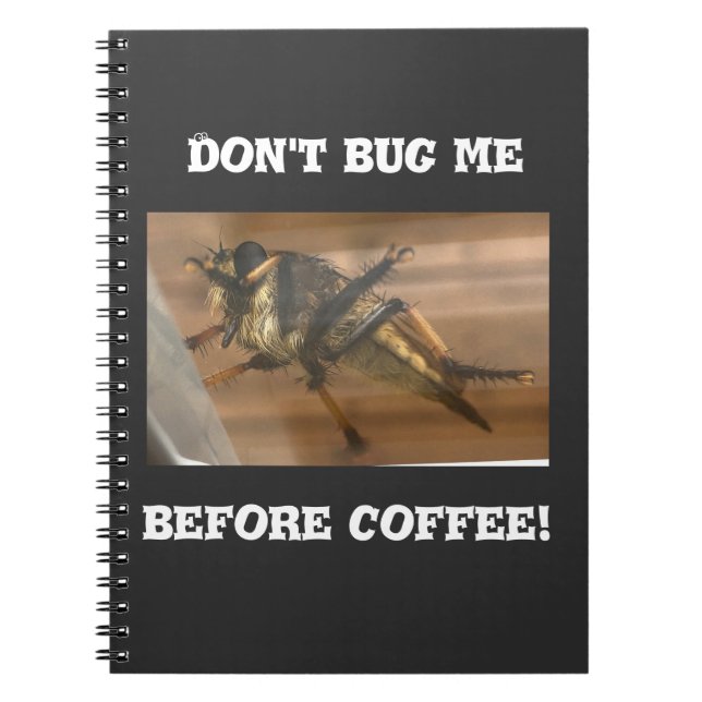 Lass mich nicht vor dem Kaffee in Ruhe. Notizblock (Vorderseite)