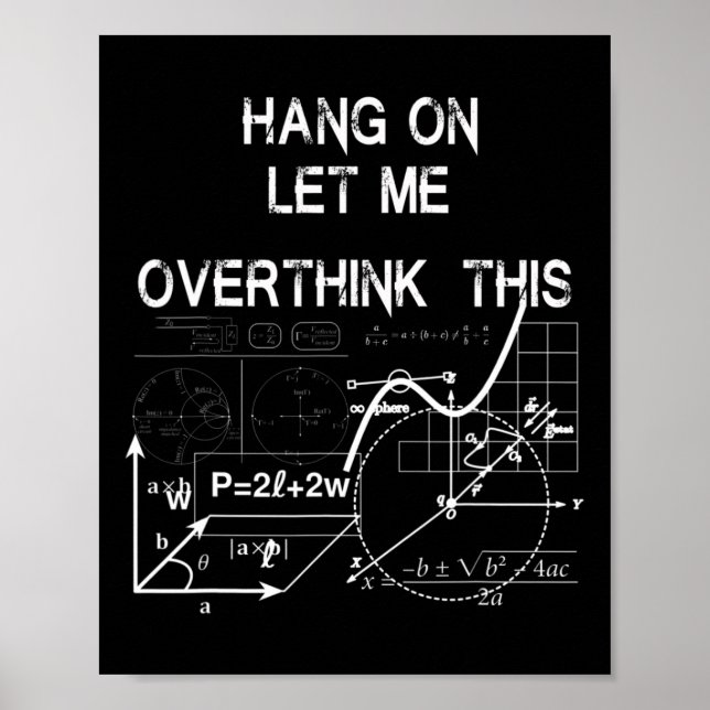 lass mir, das wieder zu Mathematik zu überdenken Poster (Vorne)