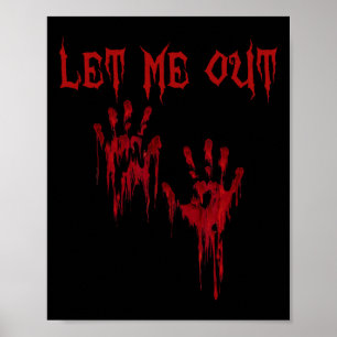 Lass mir die Hände gruselig Beängstigendes Hallowe Poster