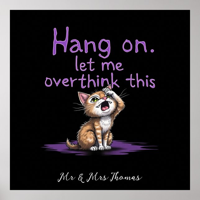 Lass mir diese lustige Einführung überdenken Poster (Vorne)