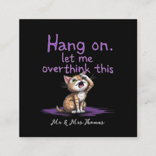 Lass mir diese lustige Einführung überdenken Quadratische Visitenkarte