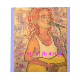 lass mir, dir ein Lied zu spielen Notizblock