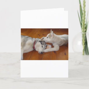 Lass mir, dir ins Ohr zu flüstern...."Ich Liebe di Feiertagskarte