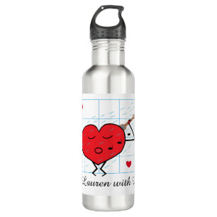 Lass mir Dusche mit Liebe: Edelstahlflasche