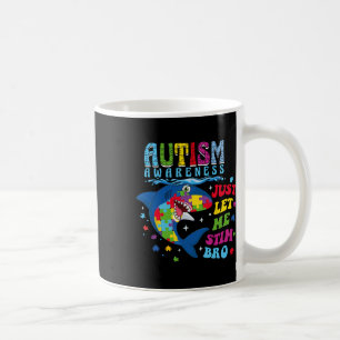 Lass mir einfach Stim Bro Retro Autismus Bewusstse Kaffeetasse