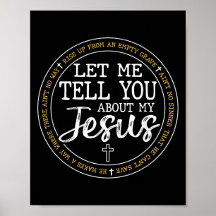 Lass mir erzähle von meinem Jesus Gott Glauben Rel Poster