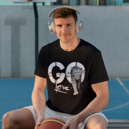 Lass mir GO Leopard schwarzer moderner T - Shirt