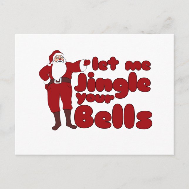 Lass mir Jingle your Bells Postkarte (Vorderseite)