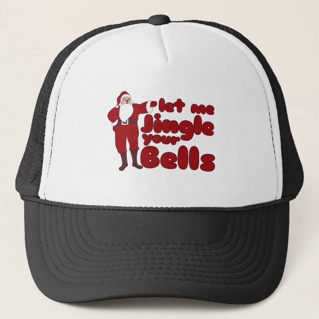 Lass mir Jingle your Bells Truckerkappe (Vorderseite)