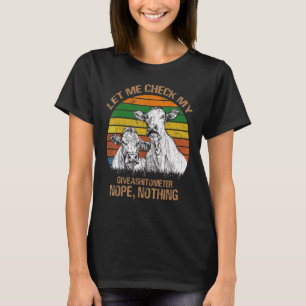 Lass mir Karo Mein Giveashitometer Nope Nothing Co T-Shirt