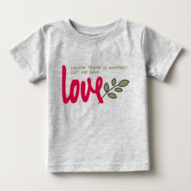 Lass mir Liebe Baby T-shirt (Vorderseite)