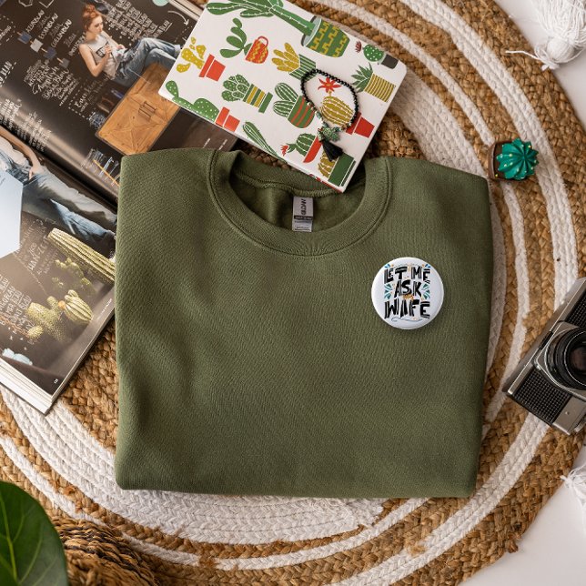 Lass mir, meine Ehefrau Fragen. Spaß Button (Von Creator hochgeladen)