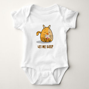 Lass mir schlafend lustiges Zitat Baby Strampler
