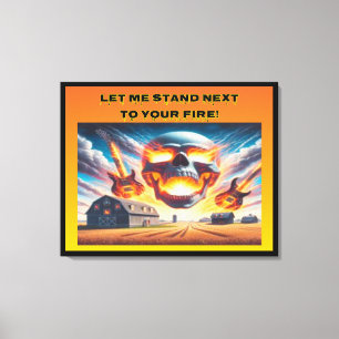 Lass mir Stand... Leinwanddruck