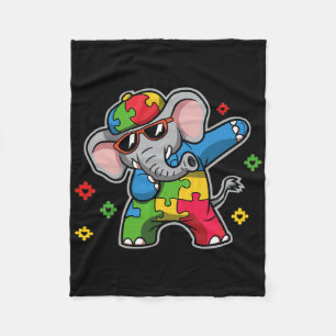 Lass mir Stim Bro Autismus Bewusstsein Elefant Gif Fleecedecke
