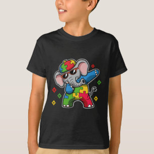 Lass mir Stim Bro Autismus Bewusstsein Elefant Gif T-Shirt