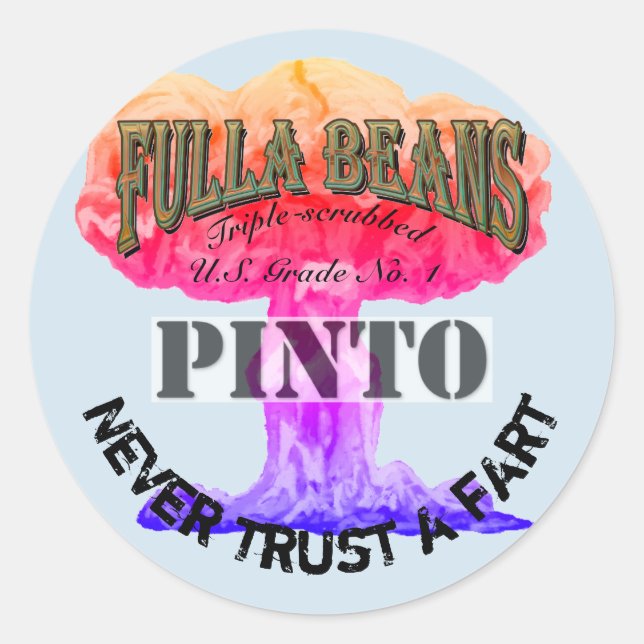 Lass mir, wer mit diesen Aufklebern umging Runder Aufkleber (Vorderseite)