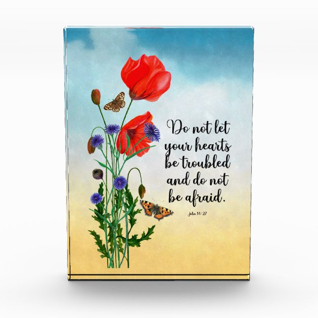Lass nicht, dass deine Herzen beunruhigt sind Fotoblock (Vorderseite)