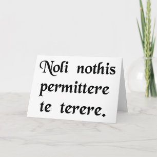 Lass nicht, dass die Bastards dich runter bringen Karte