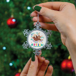 Lass nicht, dein einzigartiges Autismus-Bewusstsei Schneeflocken Zinn-Ornament<br><div class="desc">Lass nicht "Go of Your Einzigartigkeit Autismus Awareness"-Design mit einem Faultier,  das an einem Baumzweig hängt. Niedliches,  helles und lustiges Design für Ihre Sensibilisierungskampagne und Veranstaltungen</div>