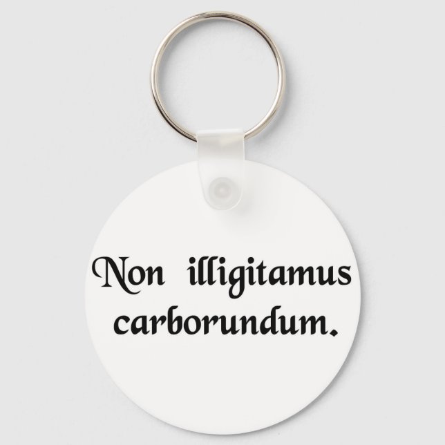 Lass nicht die Bastarde, die dich niederreißen. Schlüsselanhänger (Vorderseite)