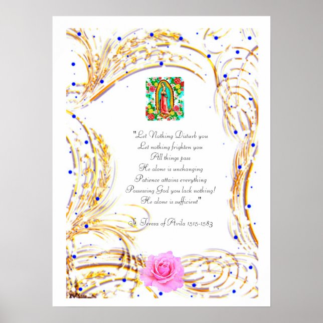 LASS NICHTS, DAS SIE UNTERSCHEIDEN KÖNNTE - PRAYER POSTER (Vorne)