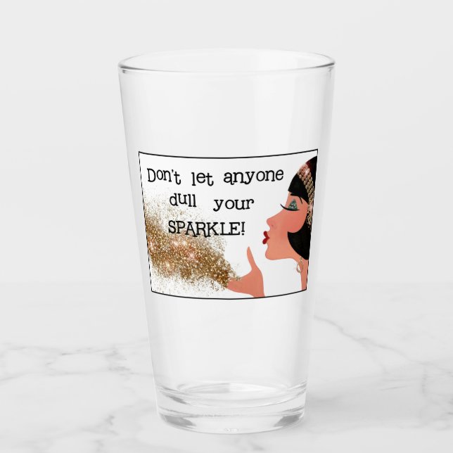 "Lass nie jemandem, der deinen Spargel verdutzt" Glas (Vorderseite)