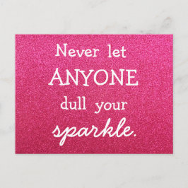 Lass nie jemandem, der deinen Spargel verstopft - Postkarte