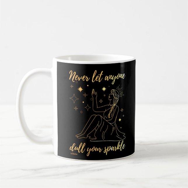 LASS NIEMAND DULI SPARKLE inspirierend Kaffeetasse (Links)