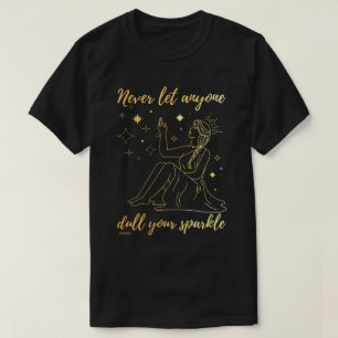 LASS NIEMAND DULI SPARKLE inspirierend T-Shirt