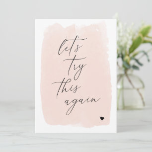 Lass nochmal rosa Ändern Sie die Datumskarte. Save The Date