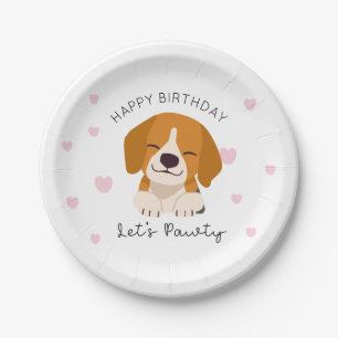 Lass Pawty Puppy Paper Tellers Dog Lover Tableware Pappteller