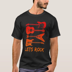 Lass Rock Rock'n'Roll Guitar Retro gibt Männer Fra T-Shirt
